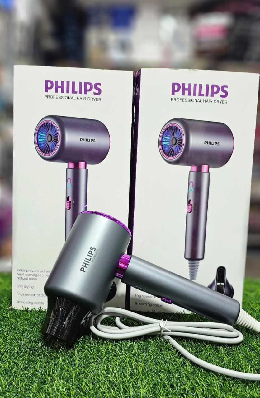 سشوار حرفه ای فیلیپس نور دارPHILIPS