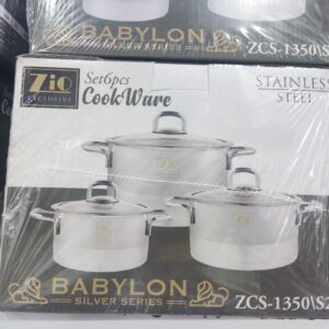 سرویس قابلمه استیل (6پارچ)زیو ترکیه مدل :ZCS_1350